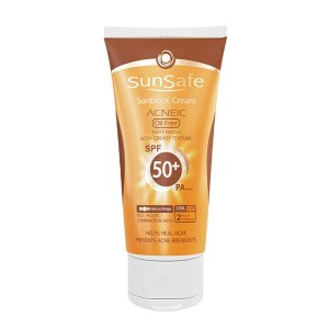 سان سیف کرم ضدآفتاب ضدجوش spf50 بدون رنگ