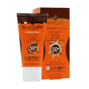 ضد آفتاب کرم‌پودری بژ عاجی مکی ‌سان SPF50 سان سیف