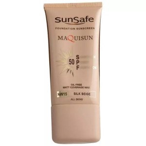ضد آفتاب کرم ‌پودری رز گلد مکی‌ سان SPF50 سان سیف