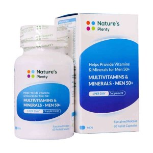 نیچرز پلنتی مولتی ویتامین و مینرال- آقایان +50 60 کپسول پلت(آهسته رهش) نیچرز پلنتی مولتی ویتامین و مینرال- آقایان +50 60 کپسول پلت(آهسته رهش)