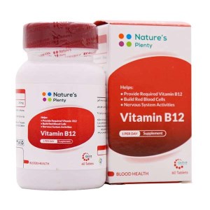 نیچرز پلنتی فارماسیوتیکال ویتامین ب12 500 میکروگرم 60/قرص زیرزبانی