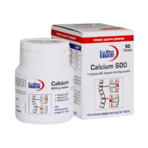 یوروویتال کلسیم® 600م گ 50 قرص/هگمتان داروی غرب